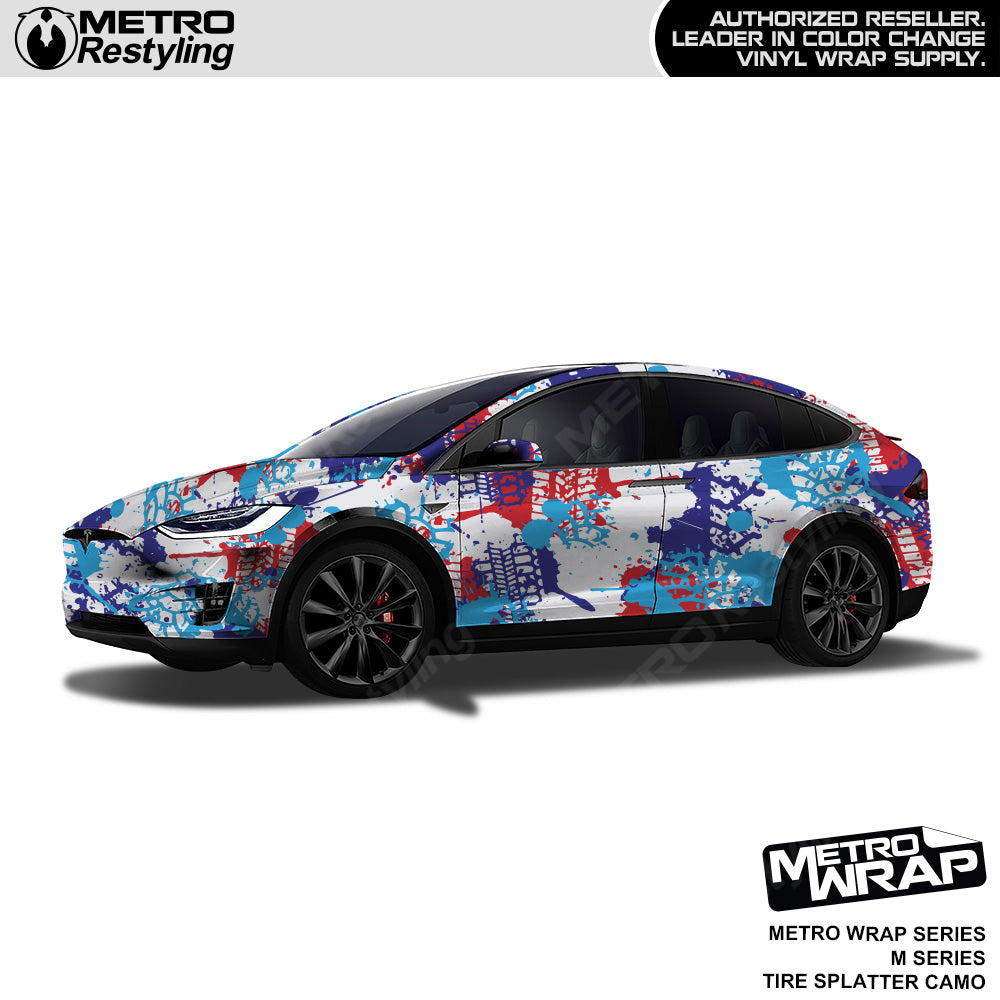 Metro Wrap Tire Splatter M Series Camouflage Vinyl Film