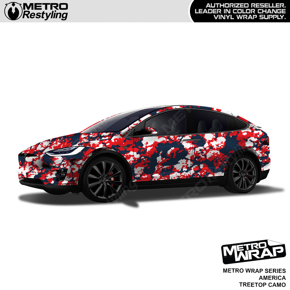 Metro Wrap Treetop America Camouflage Vinyl Film