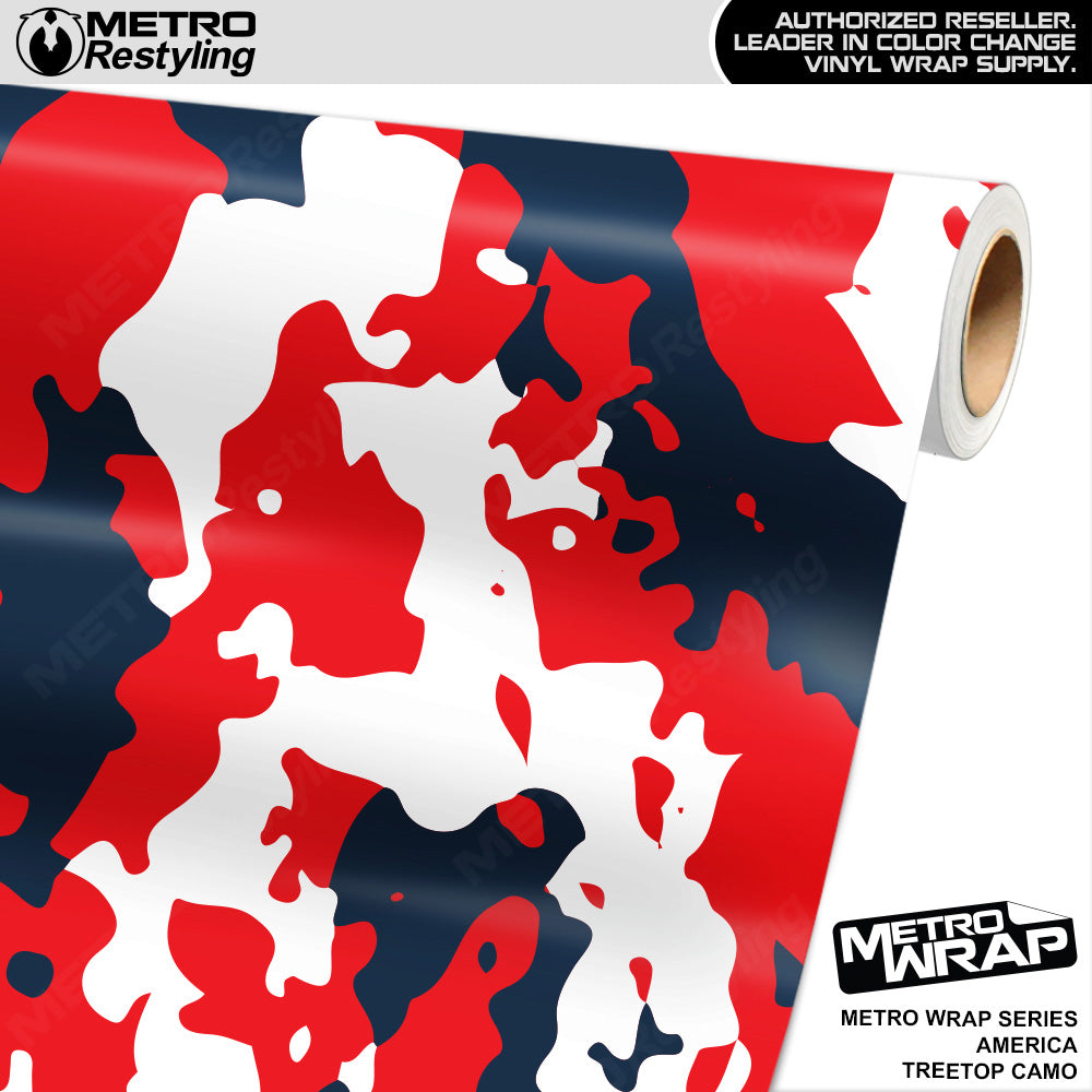 Metro Wrap Treetop America Camouflage Vinyl Film