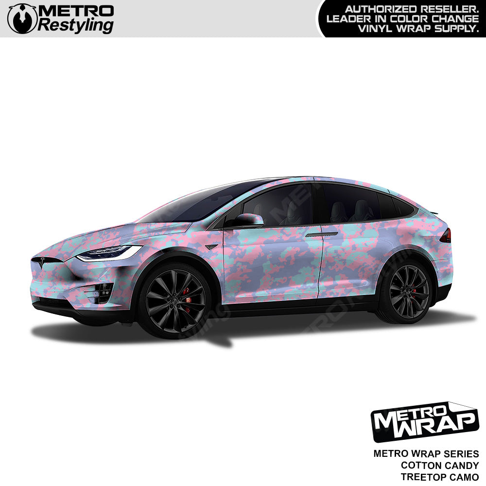 Metro Wrap Treetop Cotton Candy Camouflage Vinyl Film