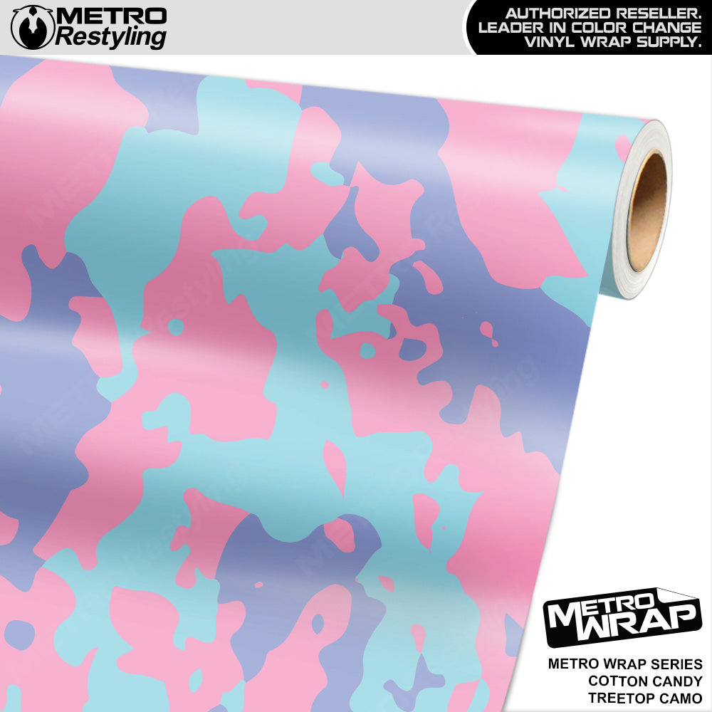 Metro Wrap Treetop Cotton Candy Camouflage Vinyl Film