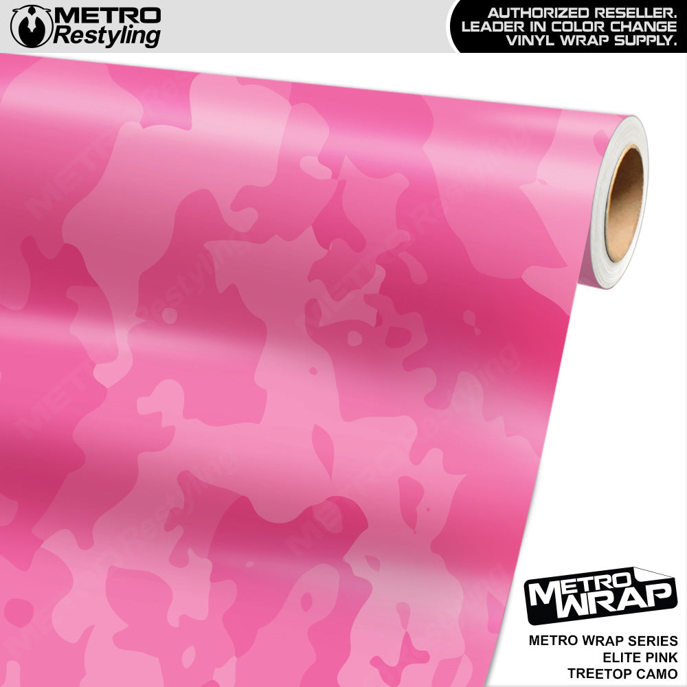 Metro Wrap Treetop Elite Pink Camouflage Vinyl Film