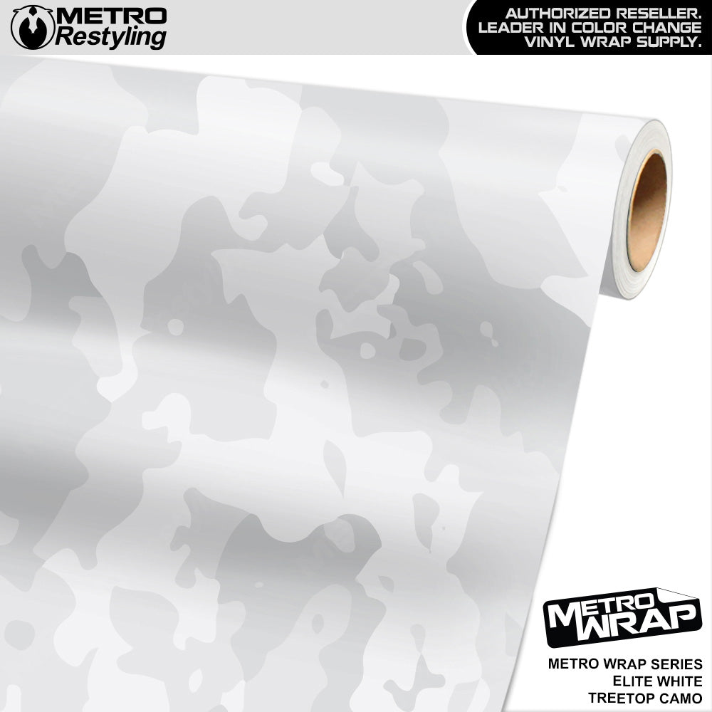 Metro Wrap Treetop Elite White Camouflage Vinyl Film