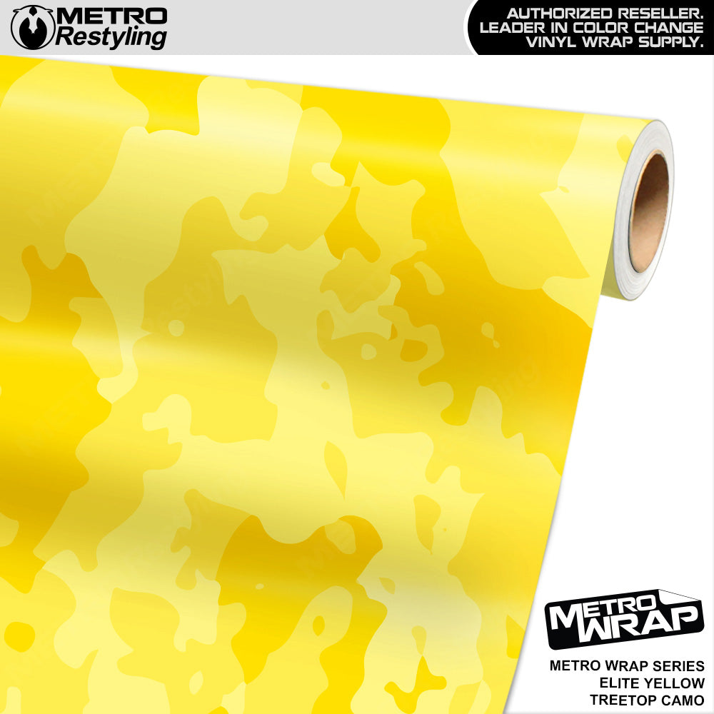 Metro Wrap Treetop Elite Yellow Camouflage Vinyl Film