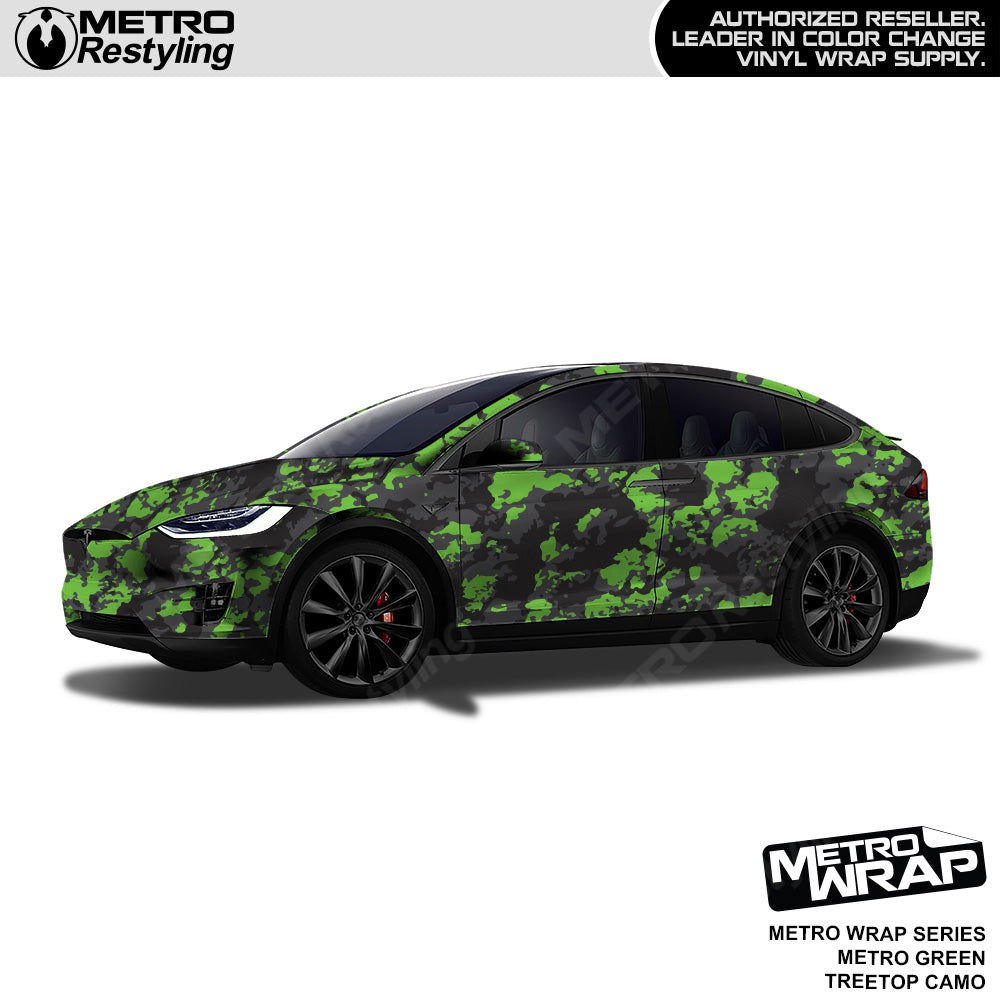 Metro Wrap Treetop Metro Green Camouflage Vinyl Film