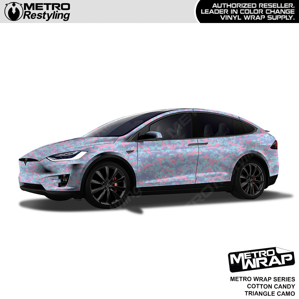 Metro Wrap Triangle Cotton Candy Camouflage Vinyl Film