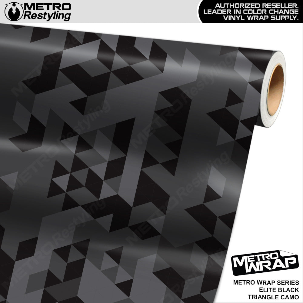 Metro Wrap Triangle Elite Black Camouflage Vinyl Film