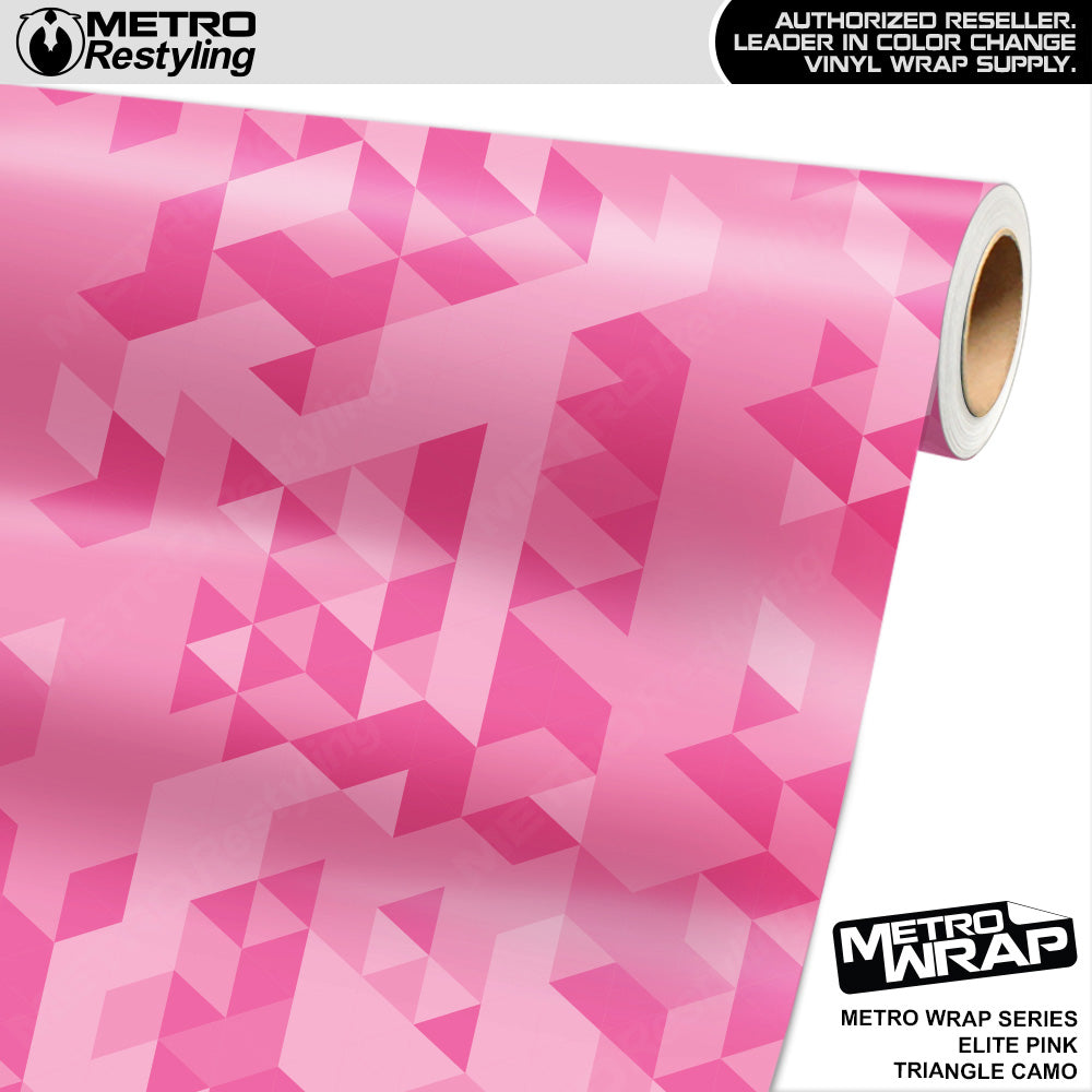 Metro Wrap Triangle Elite Pink Camouflage Vinyl Film