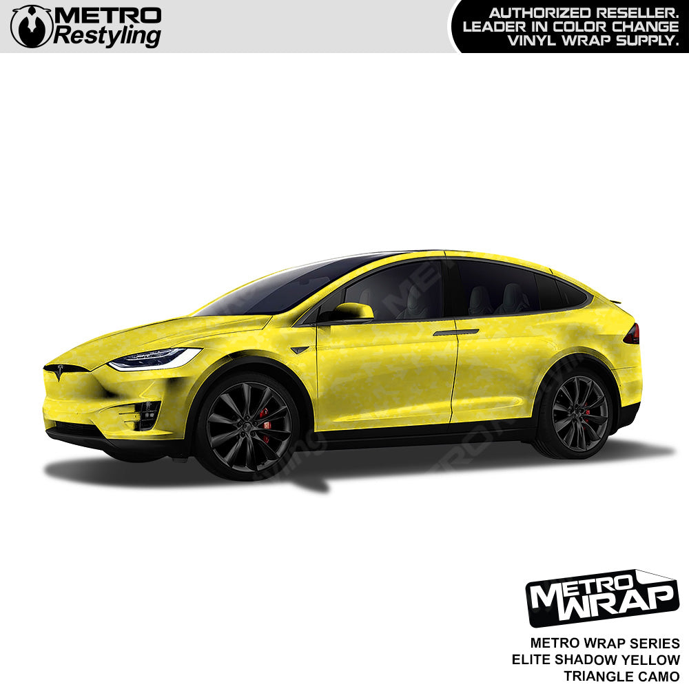 Metro Wrap Triangle Elite Shadow Yellow Camouflage Vinyl Film