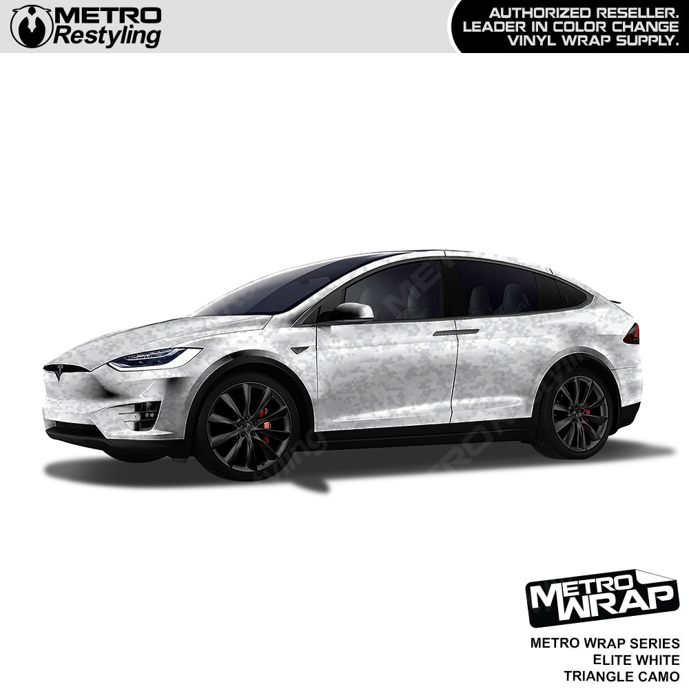 Metro Wrap Triangle Elite White Camouflage Vinyl Film