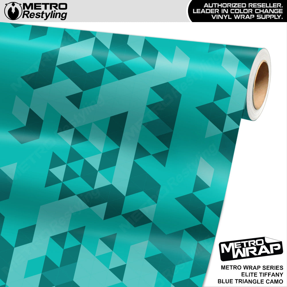 Metro Wrap Triangle Elite Tiffany Blue Camouflage Vinyl Film