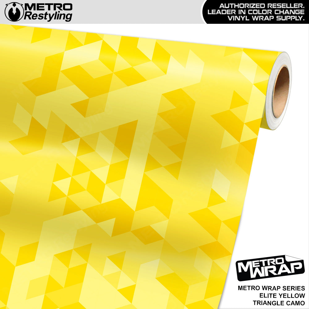Metro Wrap Triangle Elite Yellow Camouflage Vinyl Film