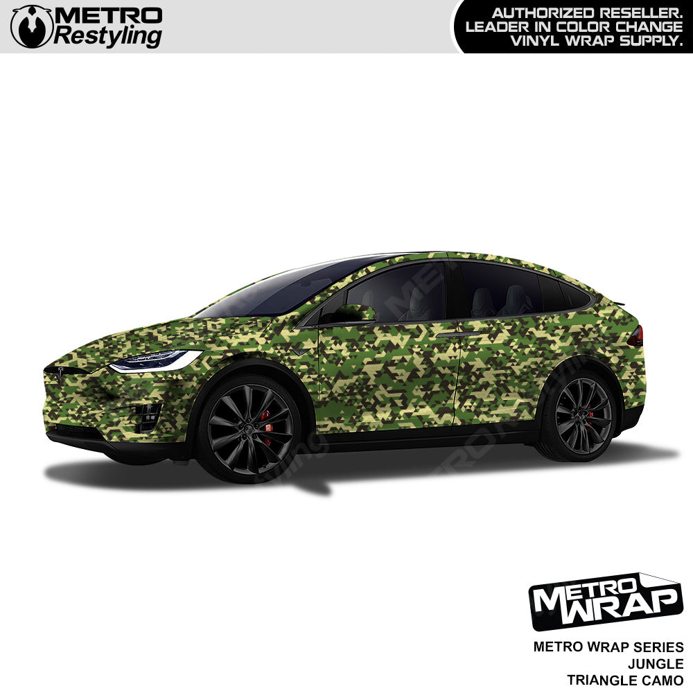 Metro Wrap Triangle Jungle Camouflage Vinyl Film