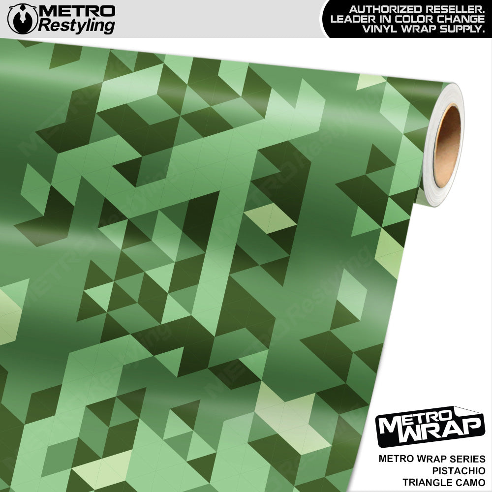 Metro Wrap Triangle Pistachio Camouflage Vinyl Film