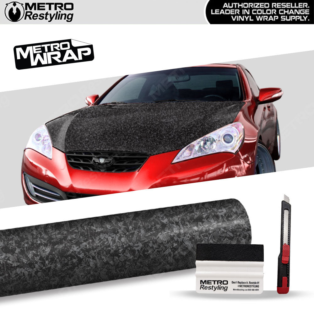 Universal Vinyl Hood Wrap Kit Forged Matte