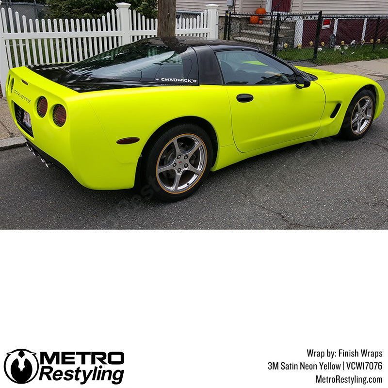 Neon Fluorescent Wrap corvette