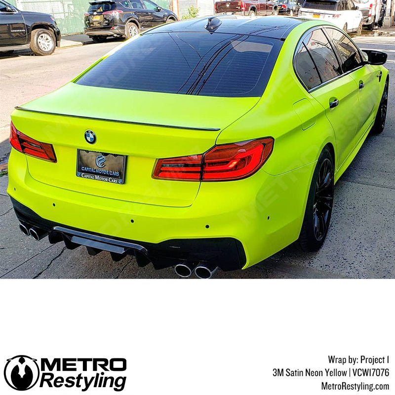 Neon Fluorescent BMW wrap