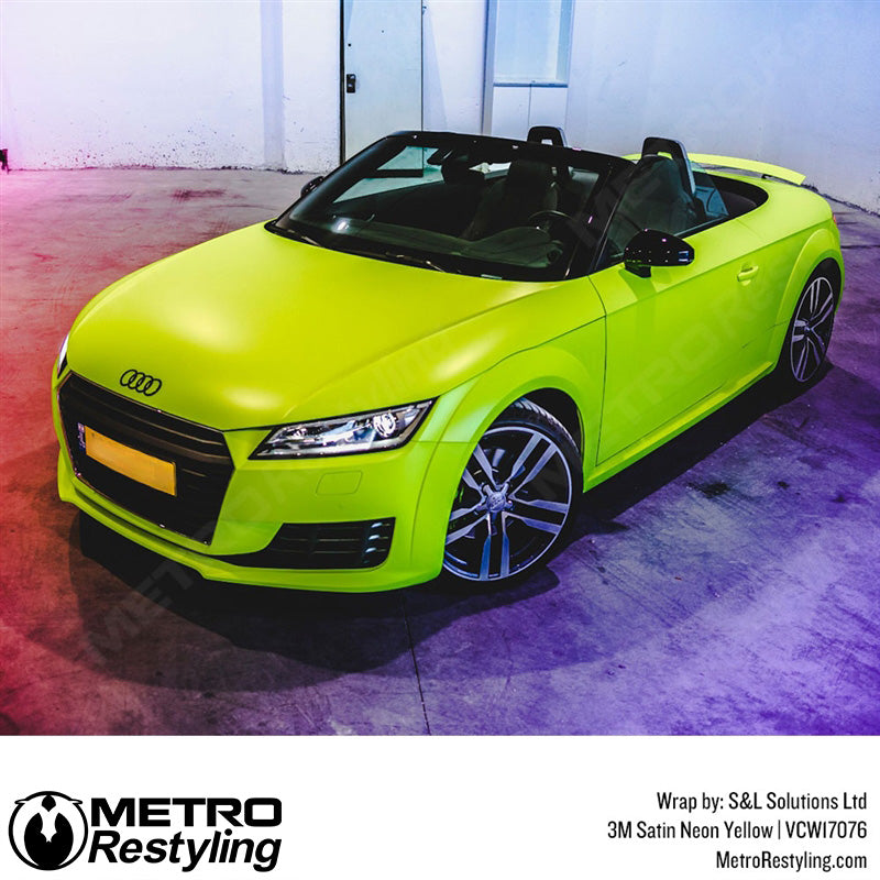 Audi Neon Fluorescent Wrapped