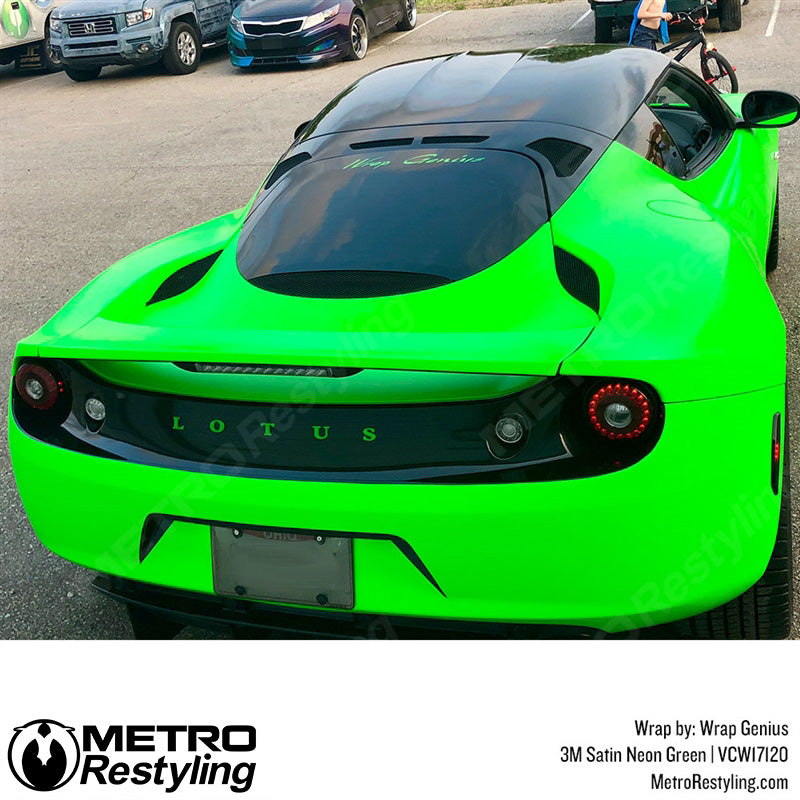 Satin Neon Green lotus wrap