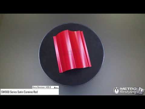 satin carmine red wrap