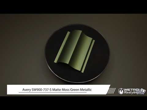 avery matte metallic moss green