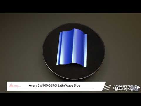avery satin wave blue