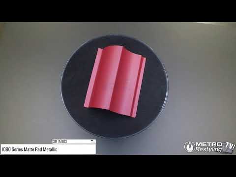 3m matte red metallic