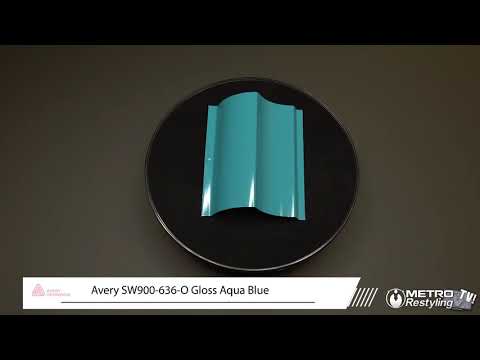 avery gloss aqua blue