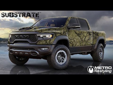 Substrate Shroud Camouflage Vinyl Wrap Film