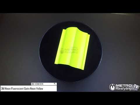 3m satin neon yellow