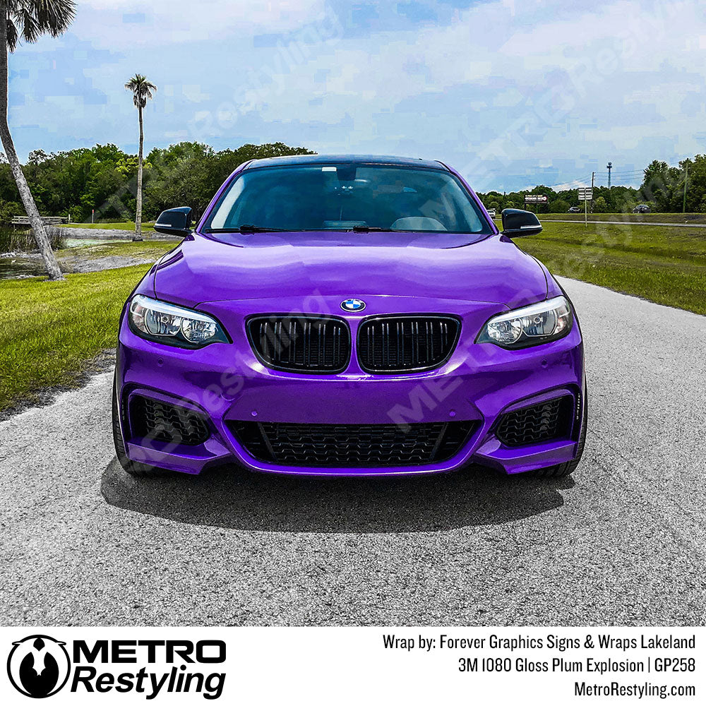 Gloss Plum BMW Vinyl Wrap