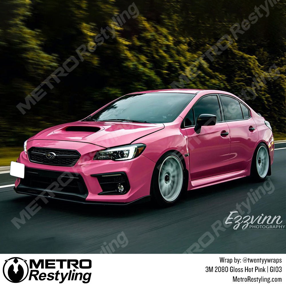 Gloss Hot Pink Car Wrap