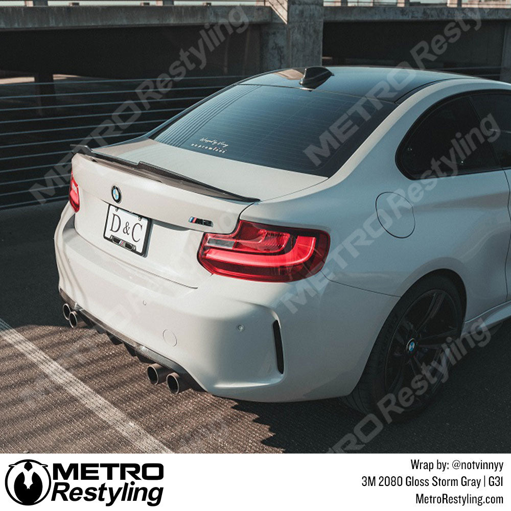 Gloss Storm Gray Vinyl Wrap