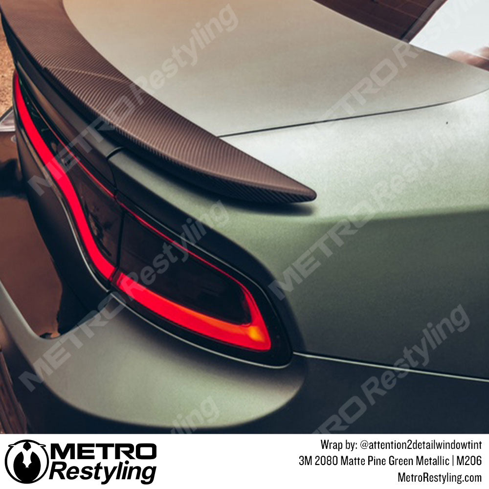 Matte Pine Green Metallic Vinyl Wrap