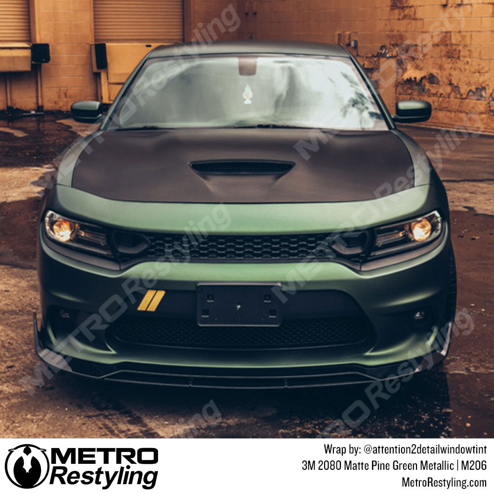 Matte Pine Green Dodge Vinyl Wrap