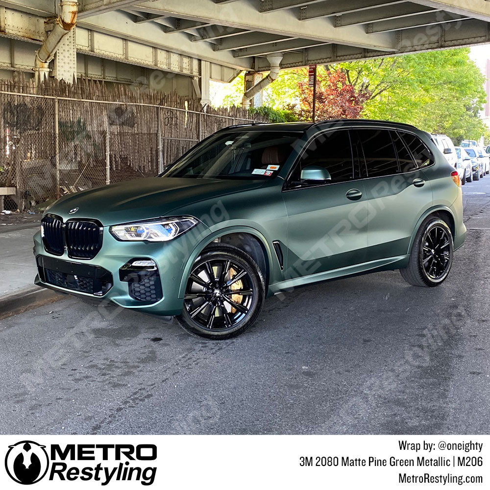 Matte Pine Green Metallic Vinyl Wrap