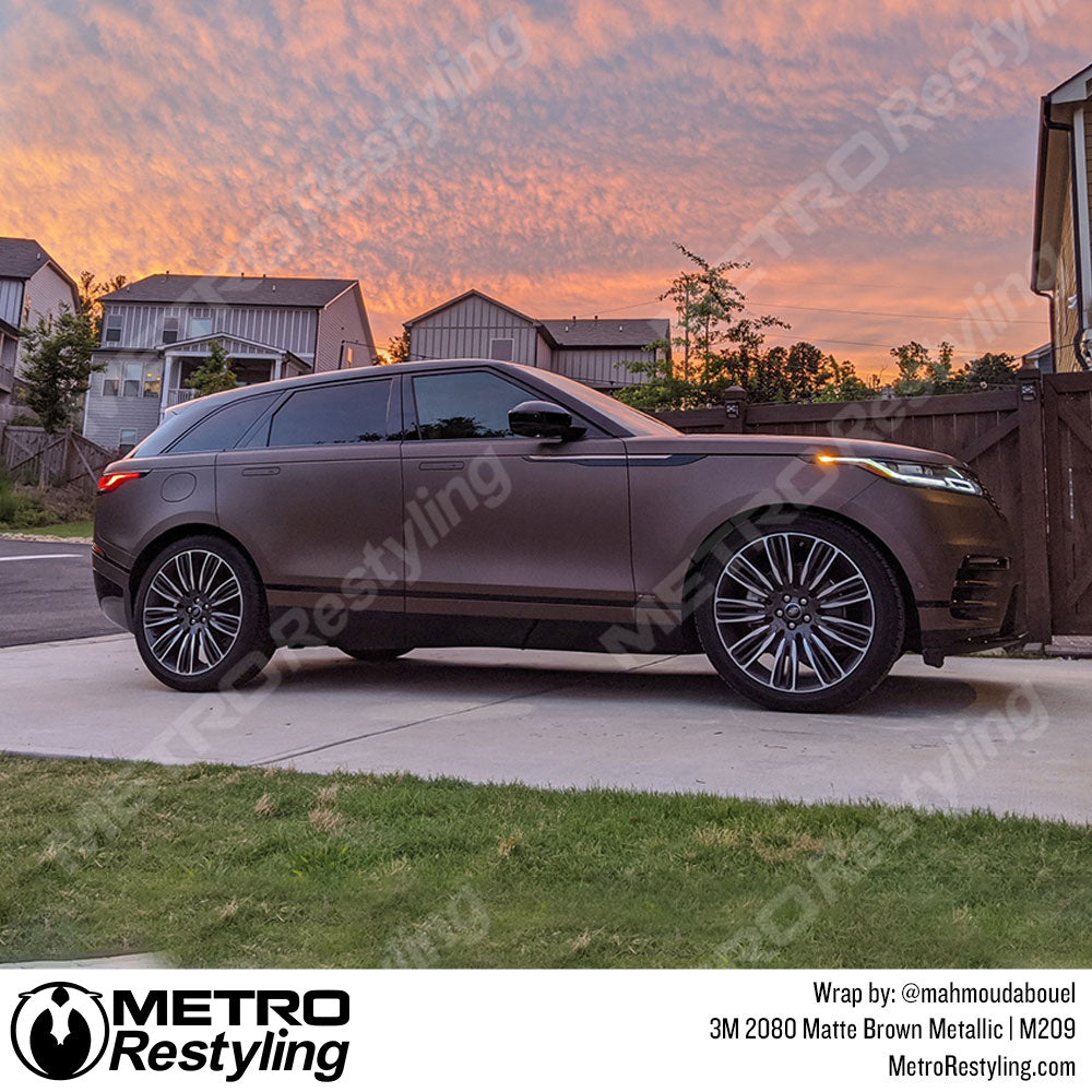 Matte Brown Metallic Vinyl Wrap