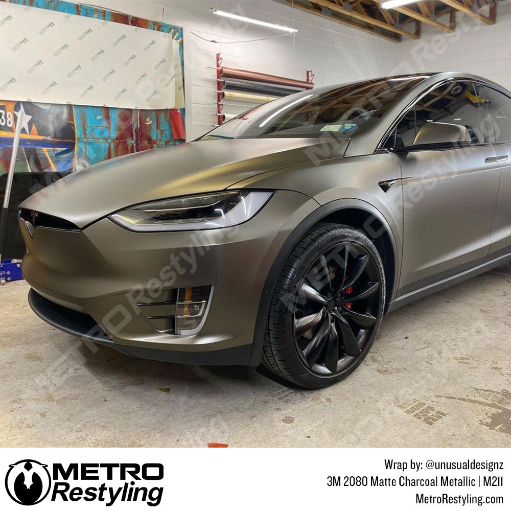 Matte Charcoal Metallic Vinyl Wrap