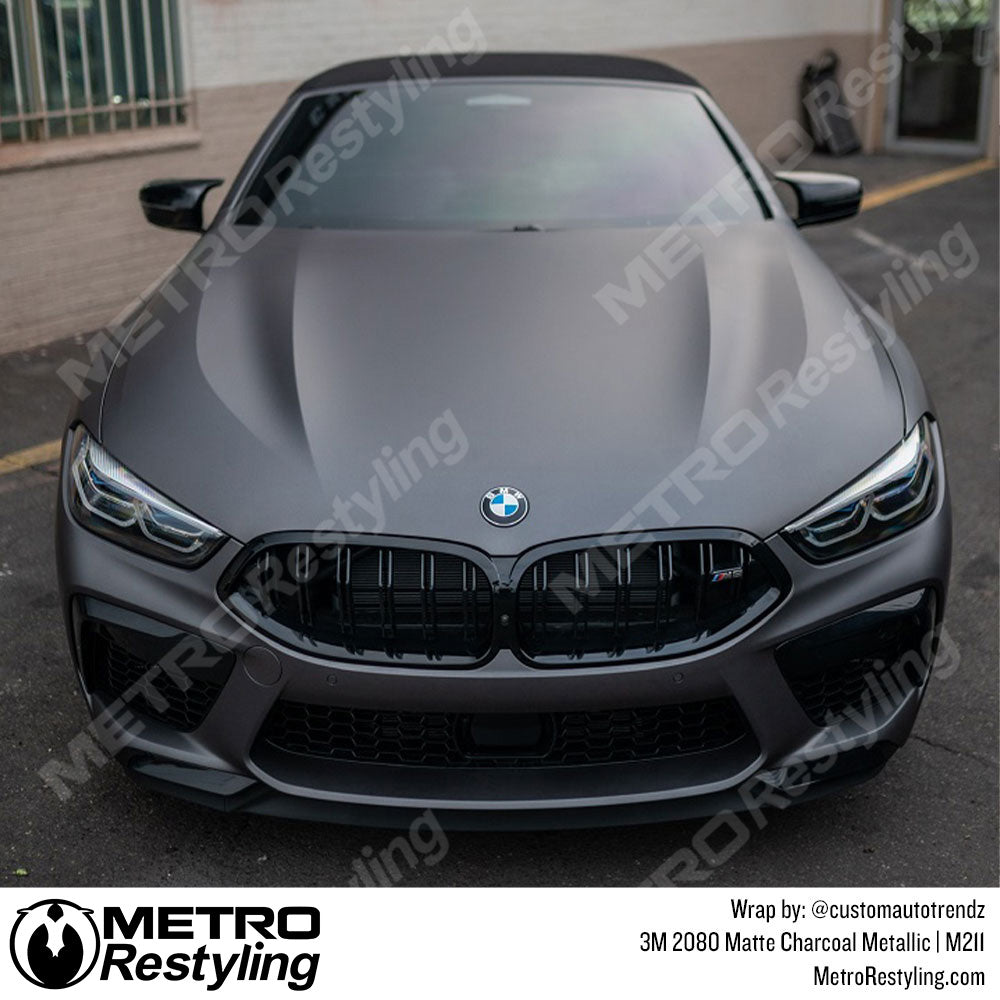 3M 2080 Matte Charcoal Metallic BMW Wrap