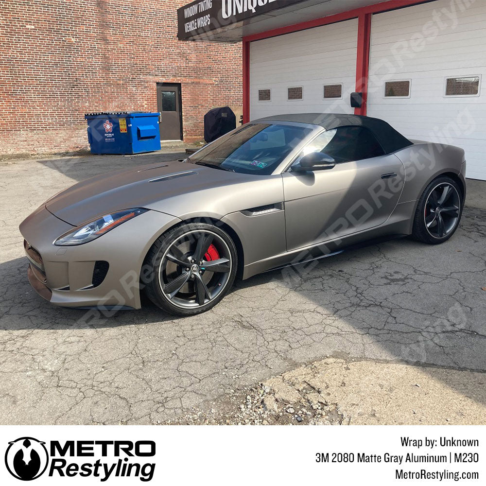 Matte Gray Aluminum Car Wrap