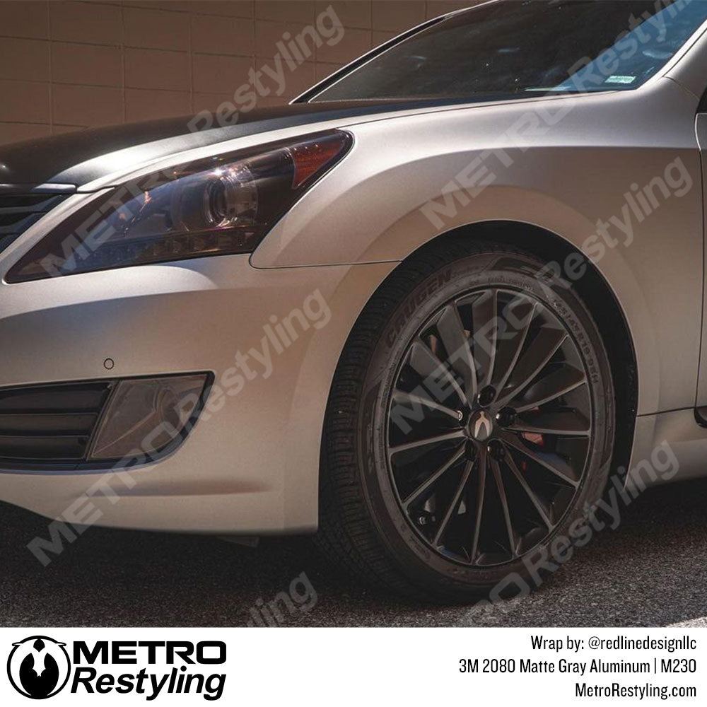 Matte Gray Aluminum Vinyl Wrap