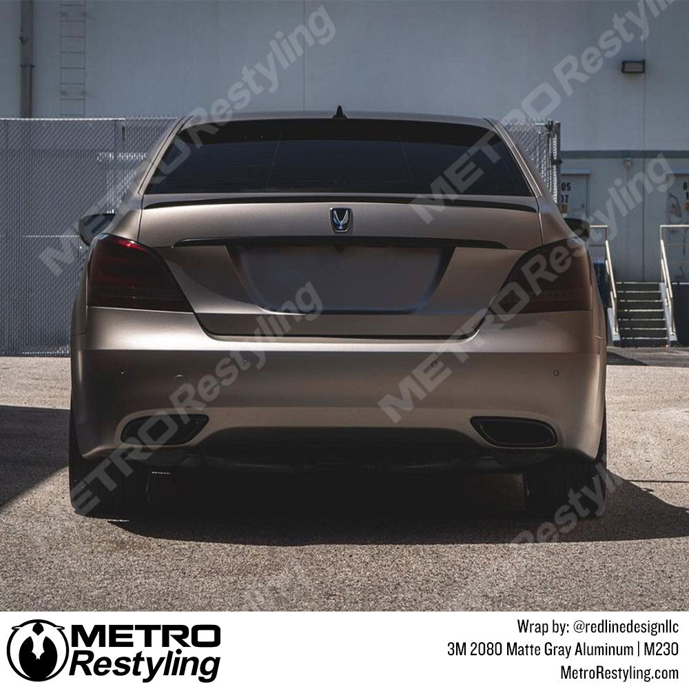 Matte Gray Aluminum Vinyl Wrap