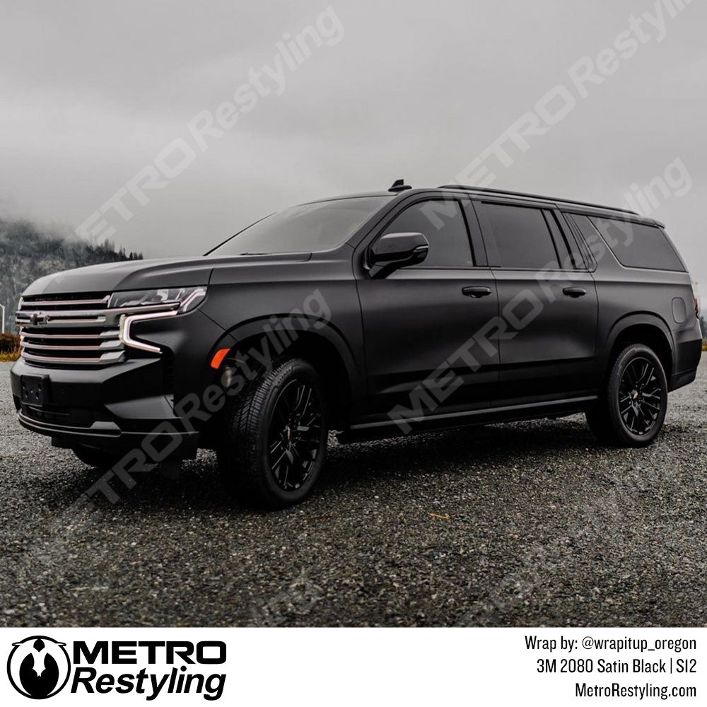 Satin Black Chevy Wrap