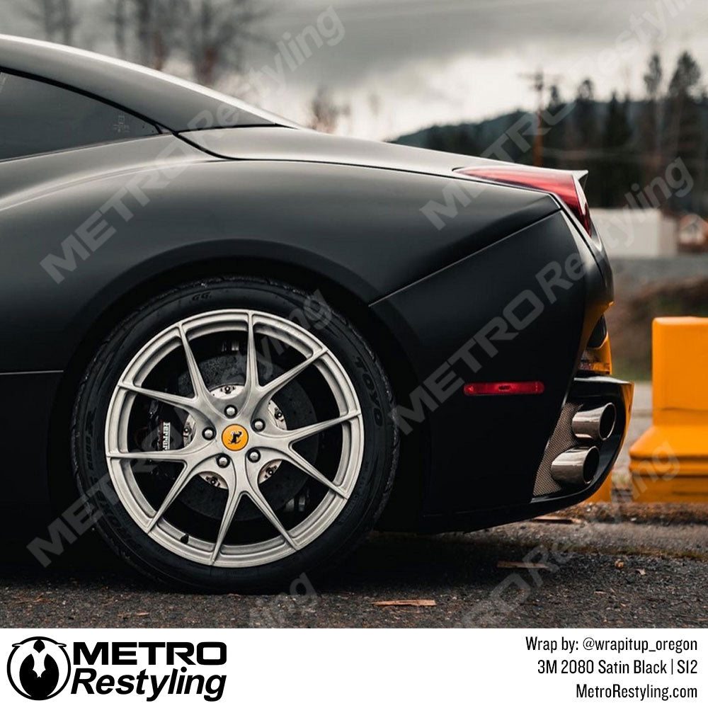 Satin Black Vinyl Wrap