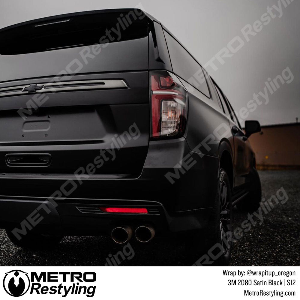 Satin Black Chevy Wrap
