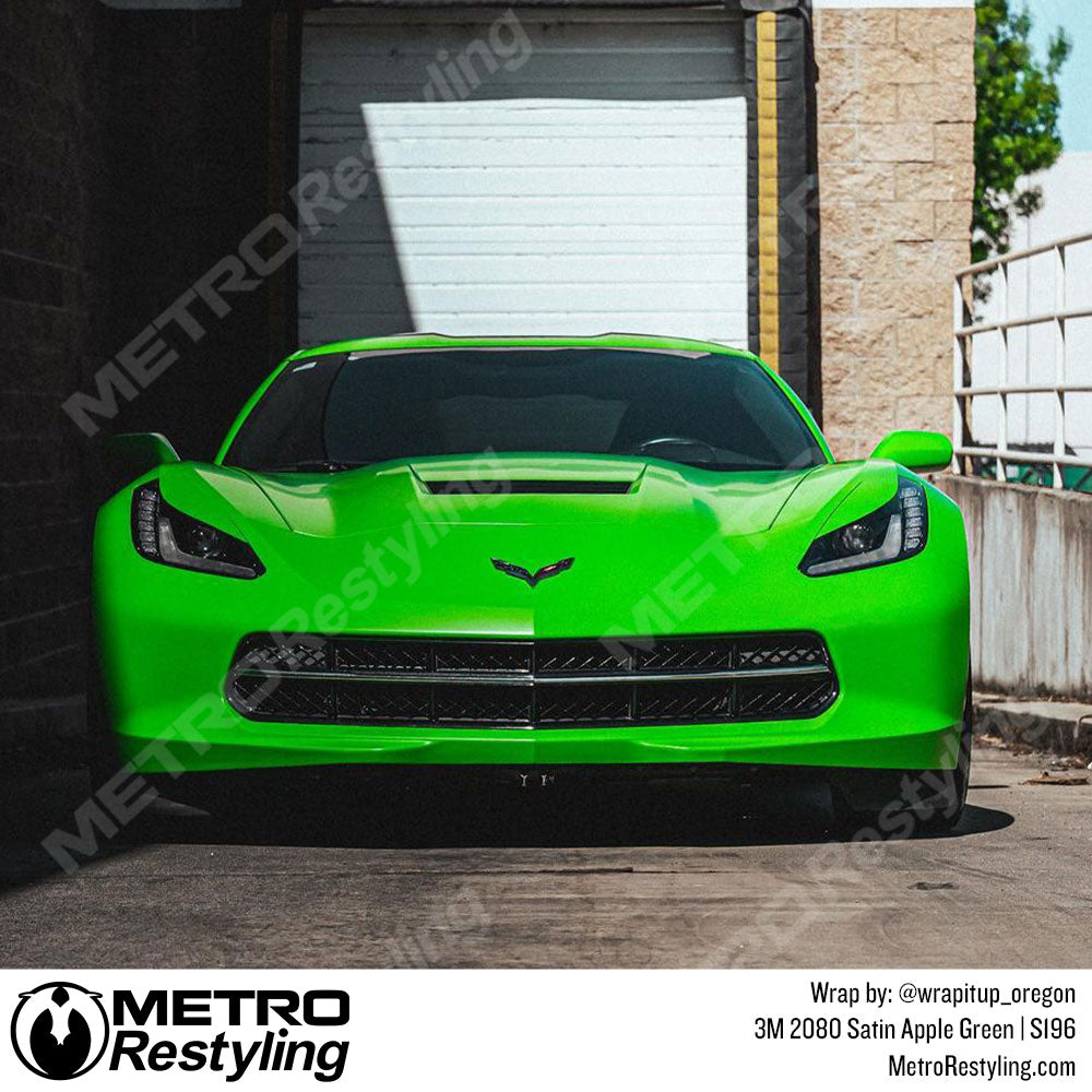 Satin Apple Green Vinyl Wrap
