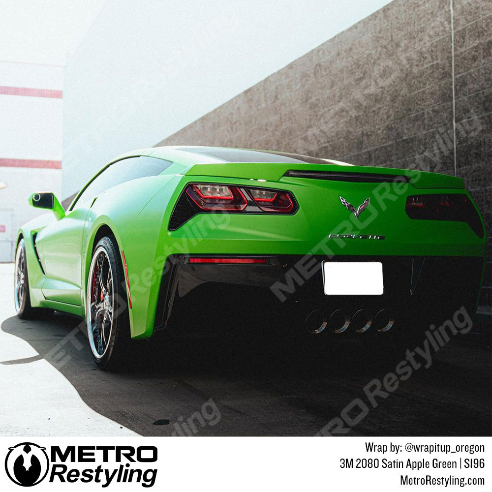 Satin Apple Green Vinyl Wrap
