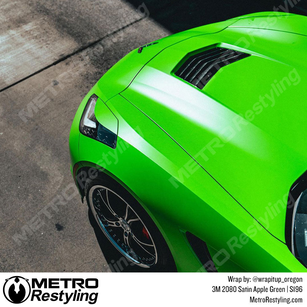 Satin Apple Green Vinyl Wrap