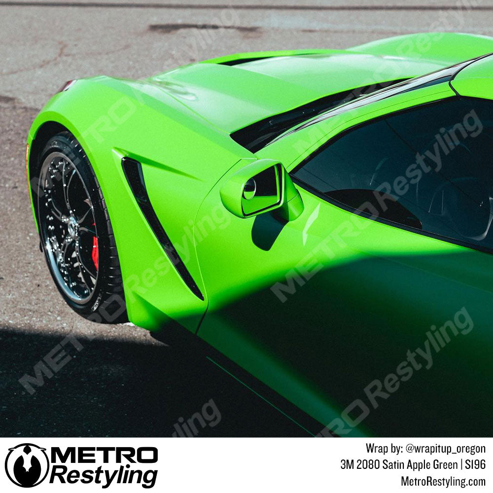 Satin Apple Green Vinyl Wrap