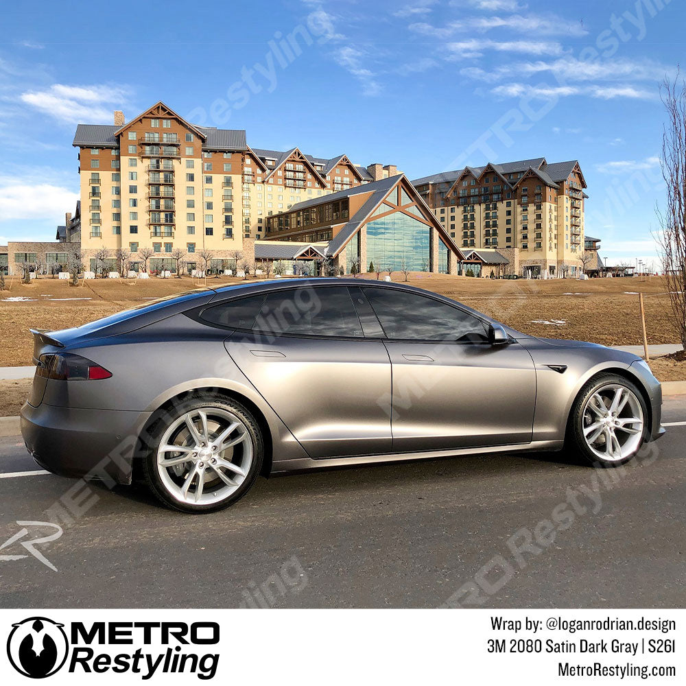 Satin Dark Gray Vinyl Wrap